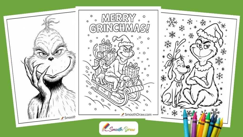 printable grinch coloring pages