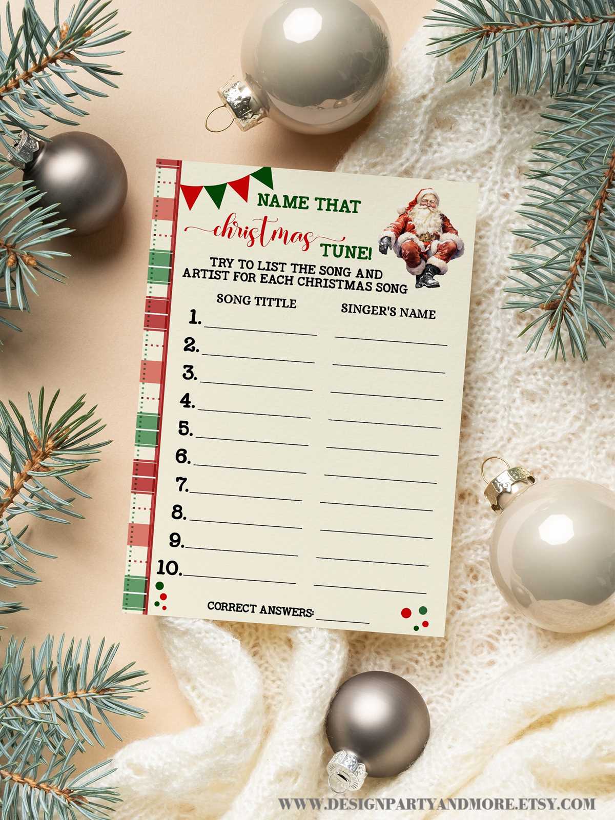 christmas name that tune printable