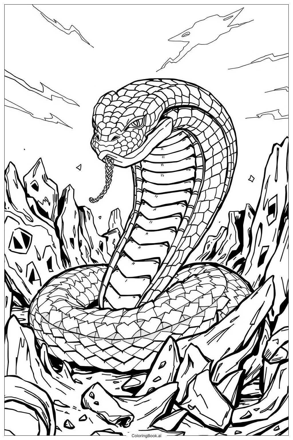 snake coloring pages printable