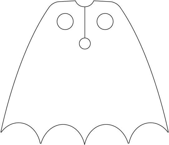 printable superhero cape template