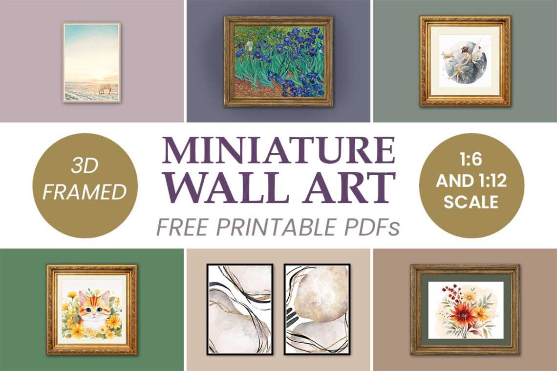 free miniature dollhouse printables