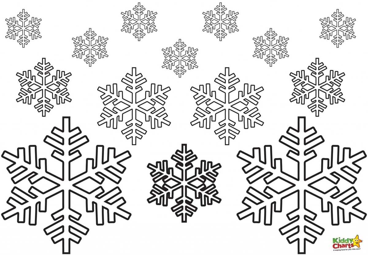 snowflakes printable coloring pages