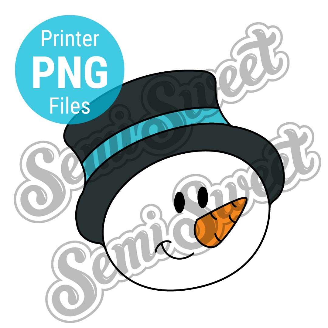 snowman face printable