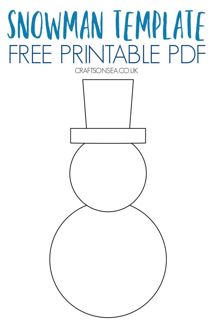 snowman hat printable template