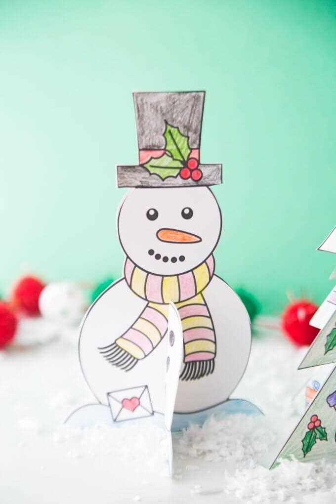 snowman picture printable