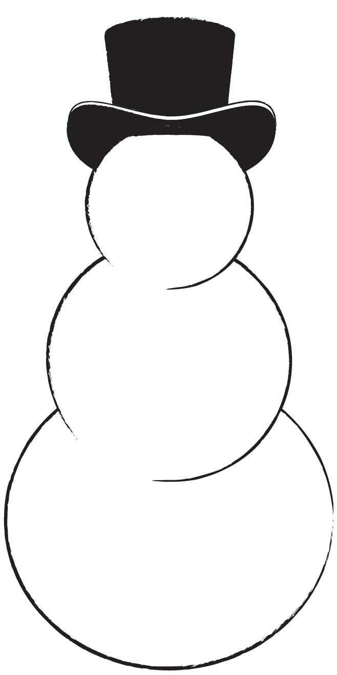 snowman printable template