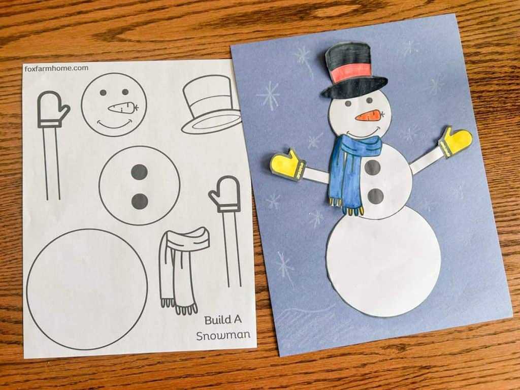 snowman printable template