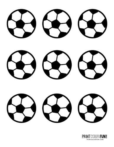 soccer ball stencil printable
