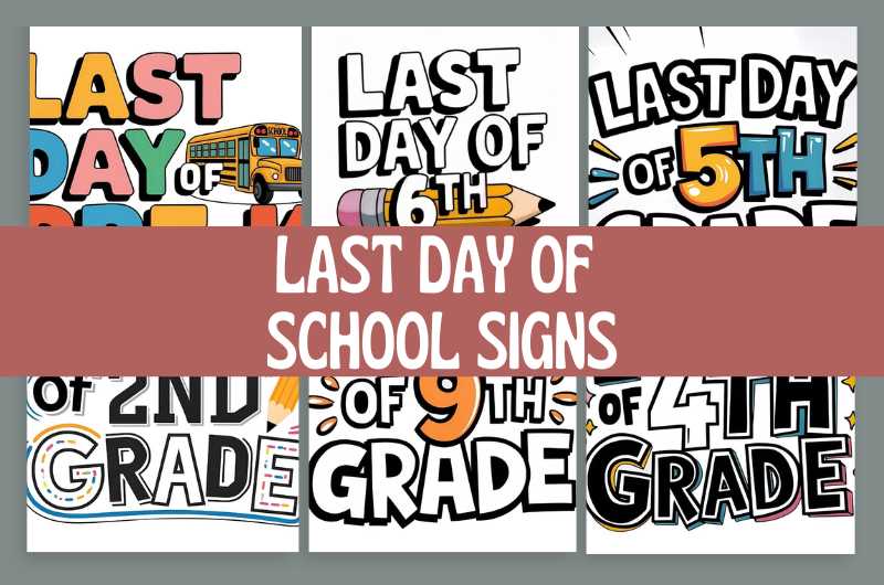 last day of 8th grade free printable