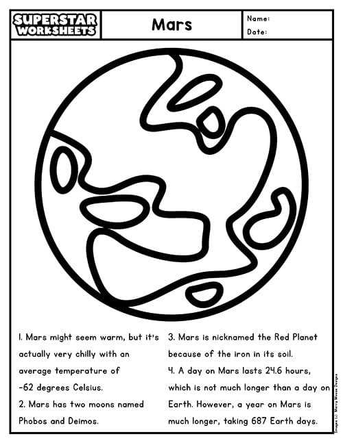 solar system printable coloring pages