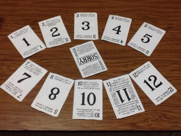 sorry game cards printable