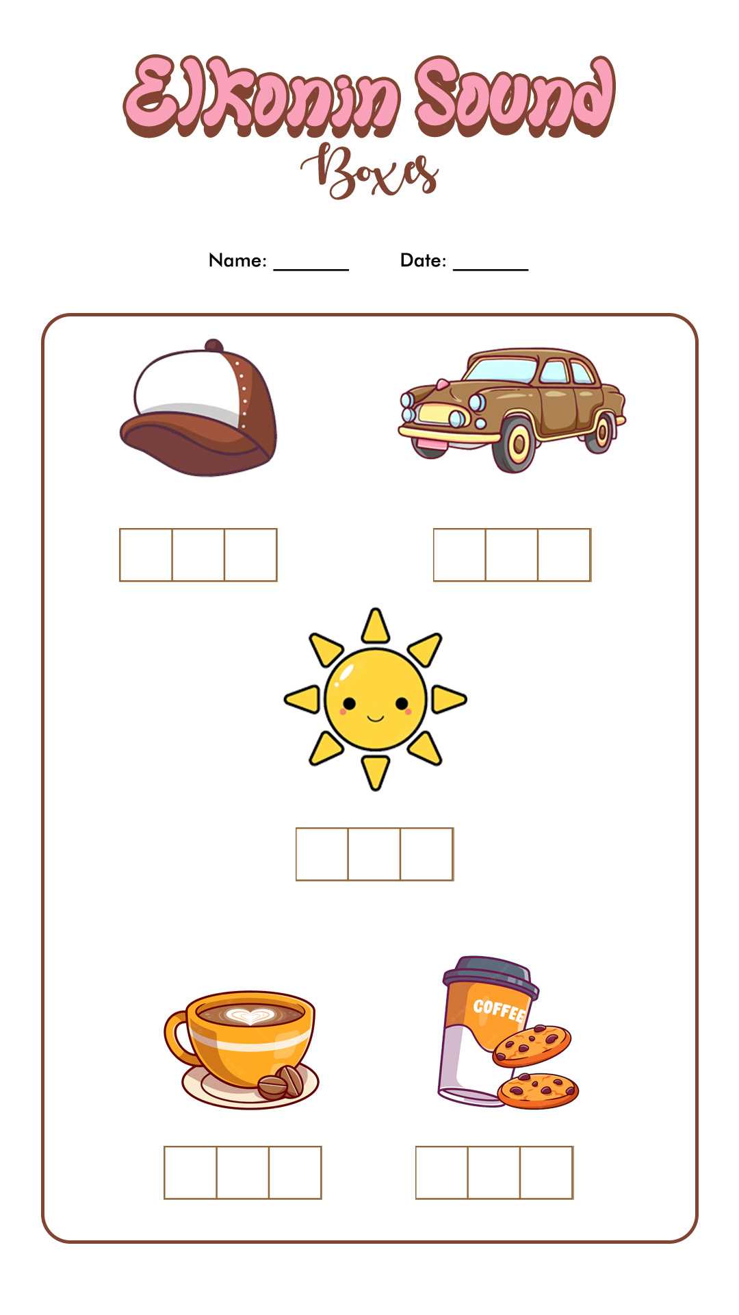 sound boxes printable