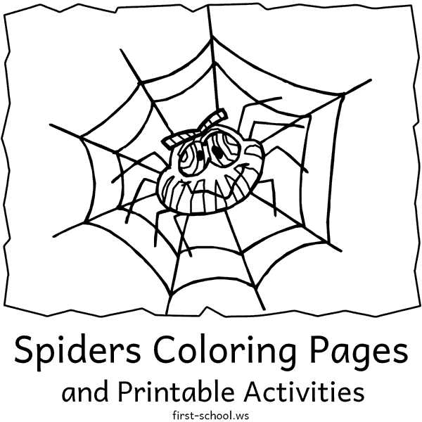 spider coloring pages printable