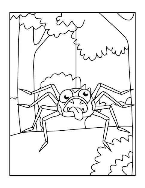 spider coloring pages printable