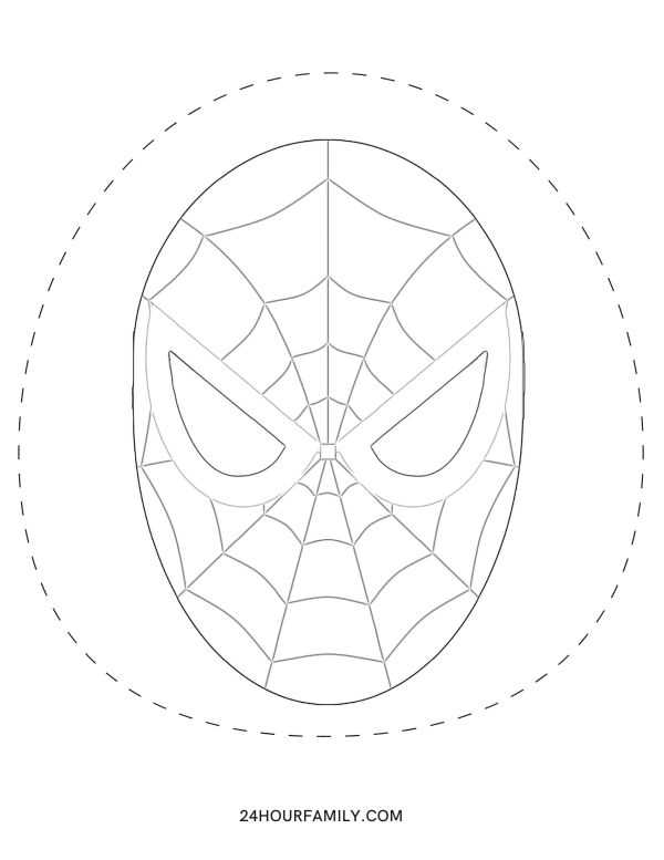 spider man pumpkin stencil printable