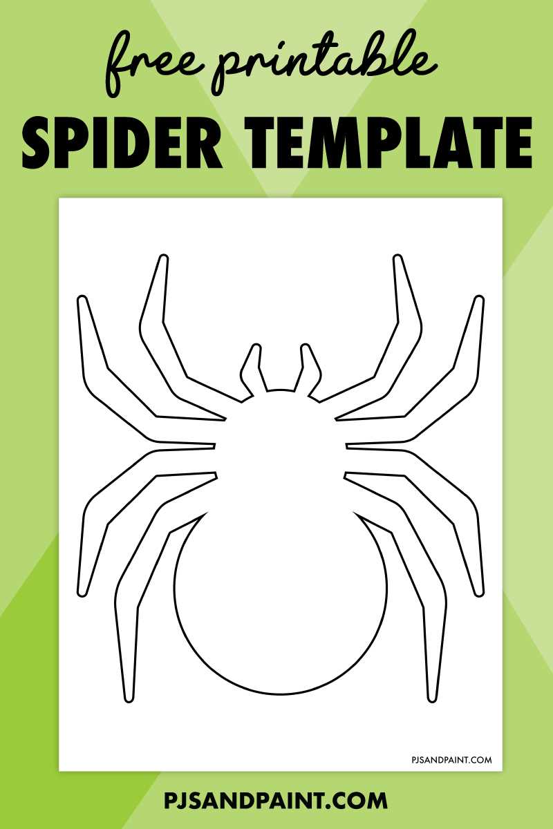 spider templates free printables