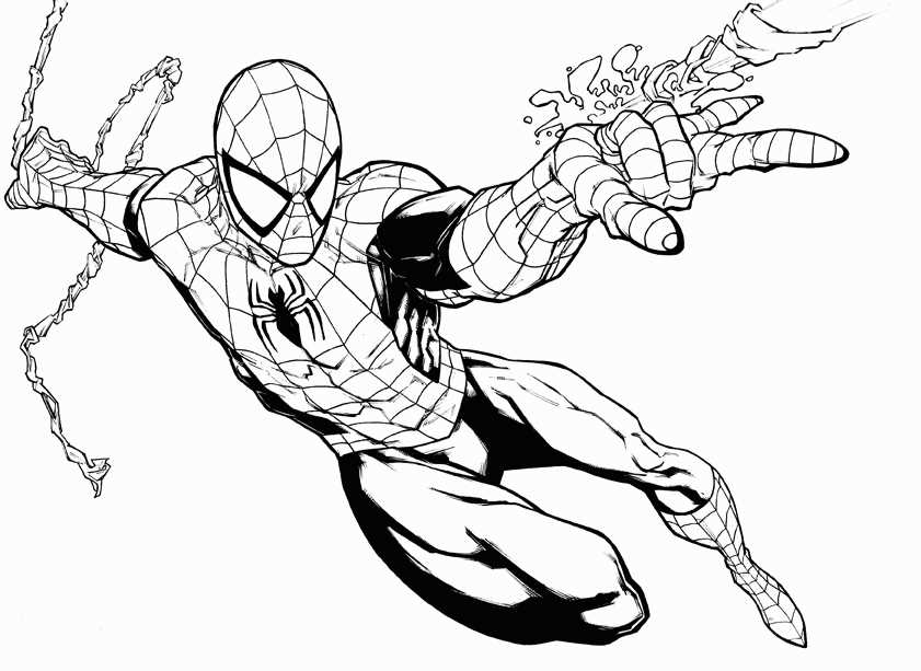 spiderman drawing printable