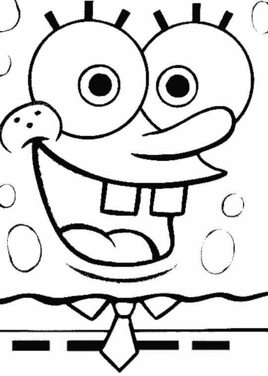 spongebob face printable