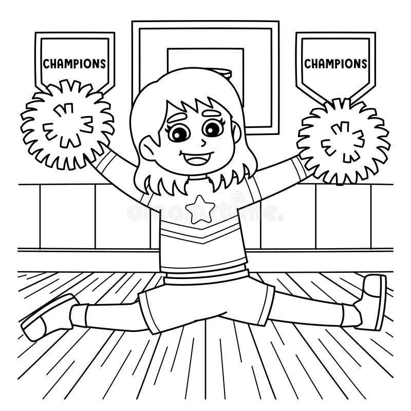 cheer coloring pages printable