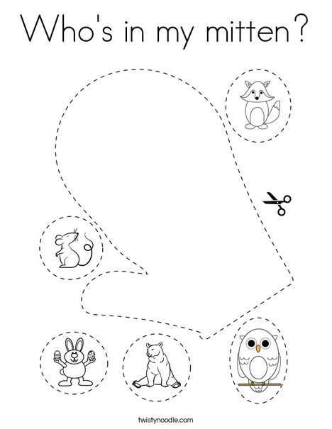 printable the mitten book