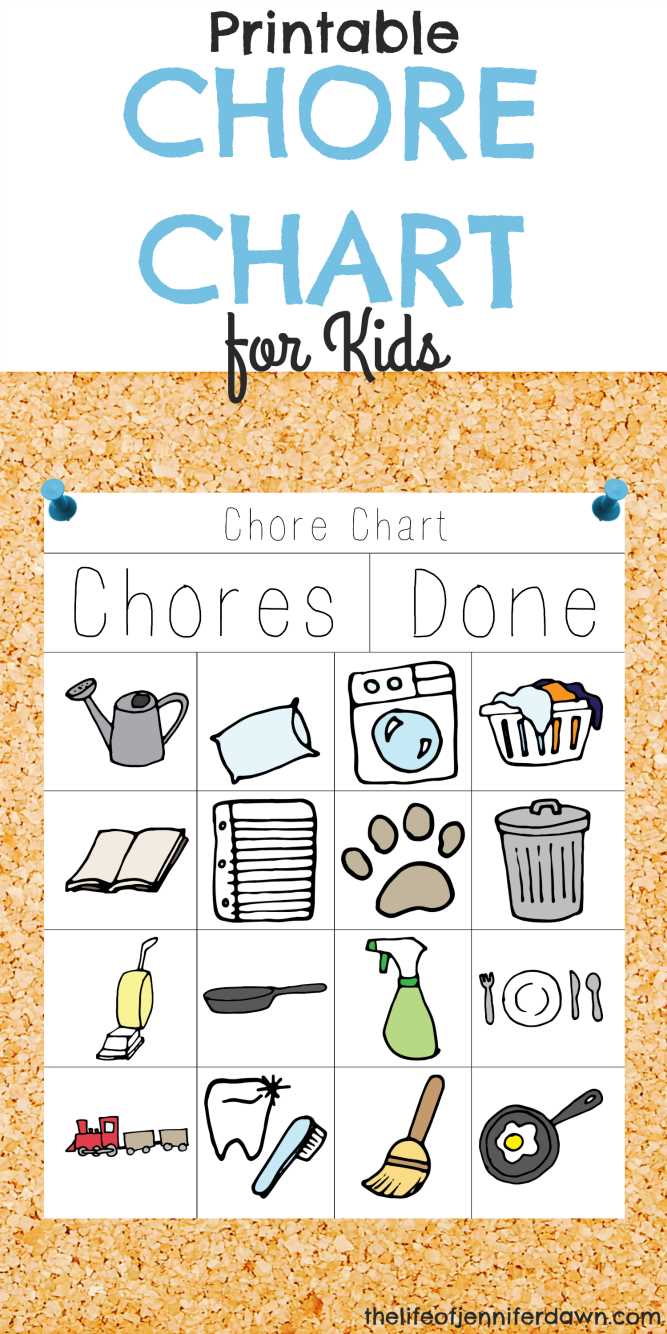 printable chore list
