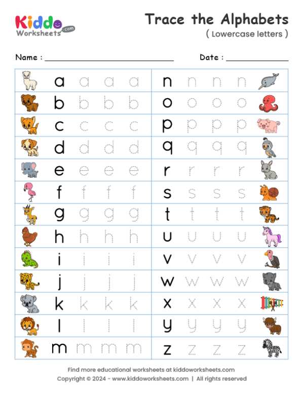 printable lowercase alphabet letters