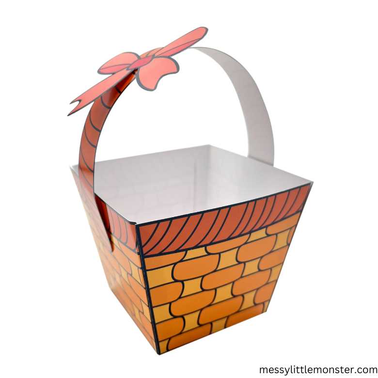 printable easter basket template