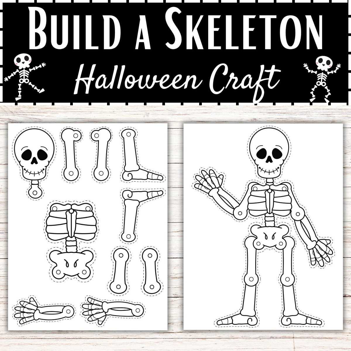 printable cut out skeleton