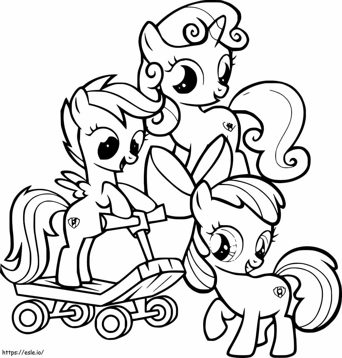 my little pony color pages printable