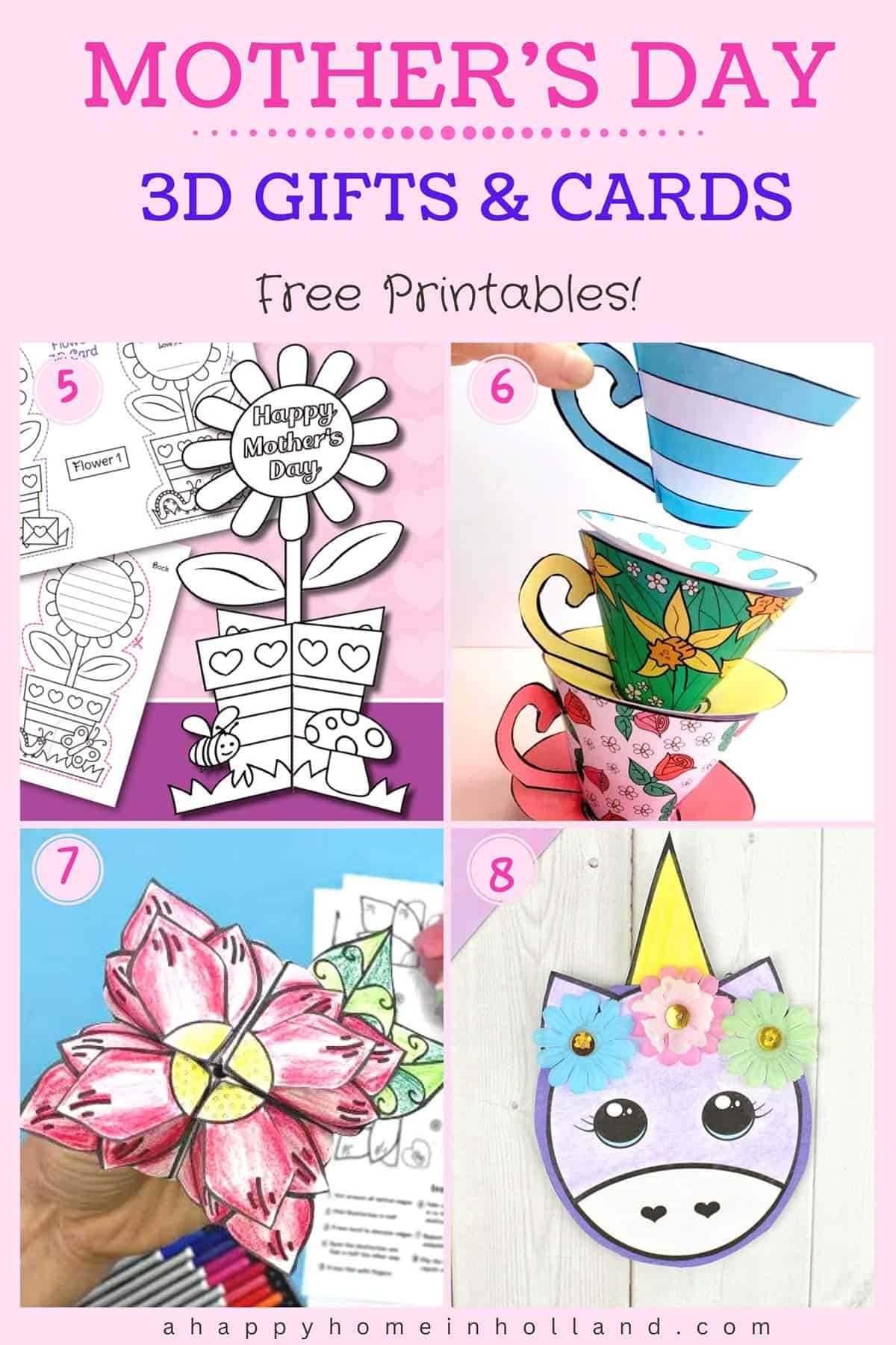 printable mothers day crafts