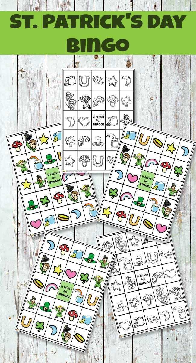 st patricks day bingo free printable