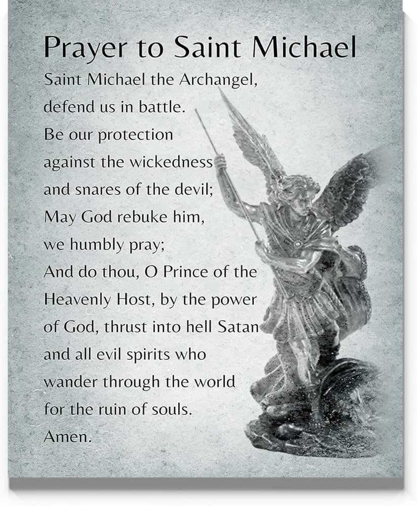 st. michael prayer printable