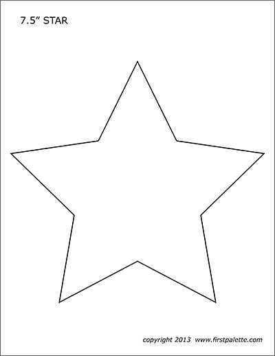 star template printable