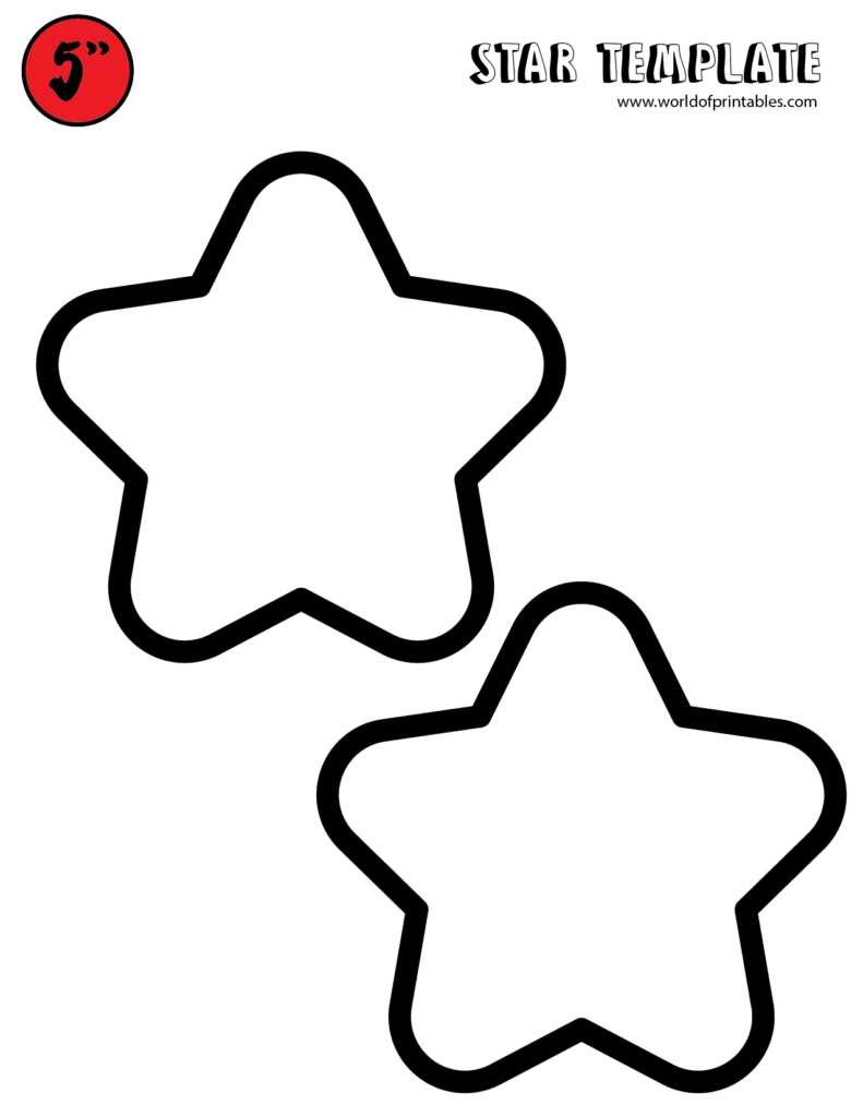 star template printable