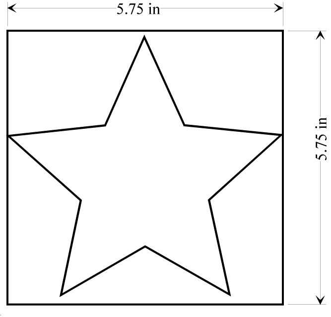 star template printable