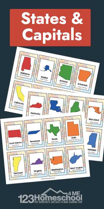 state capital flashcards printable