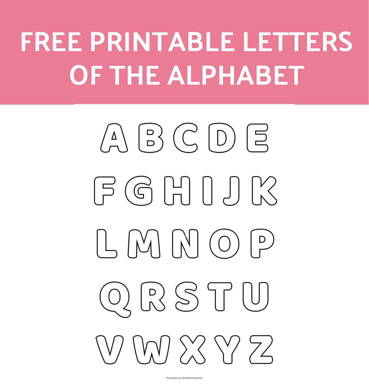 stencil letters free printable
