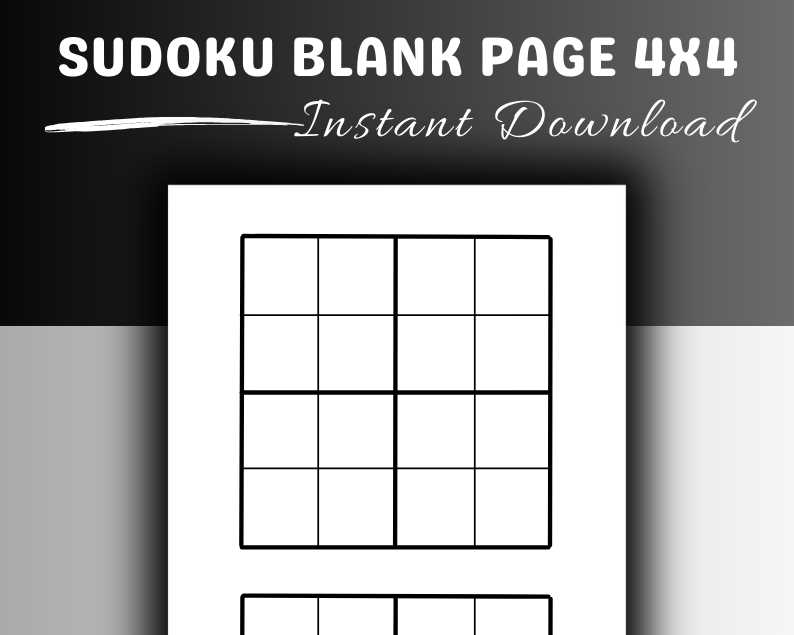 sudoku blank grid printable