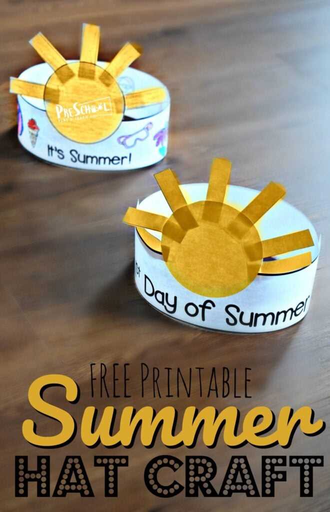 summer crafts printable