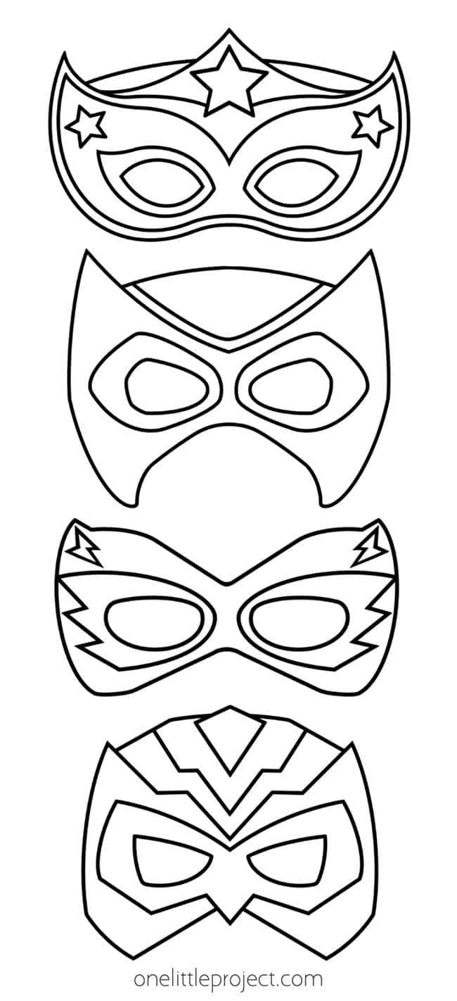 superhero craft printables
