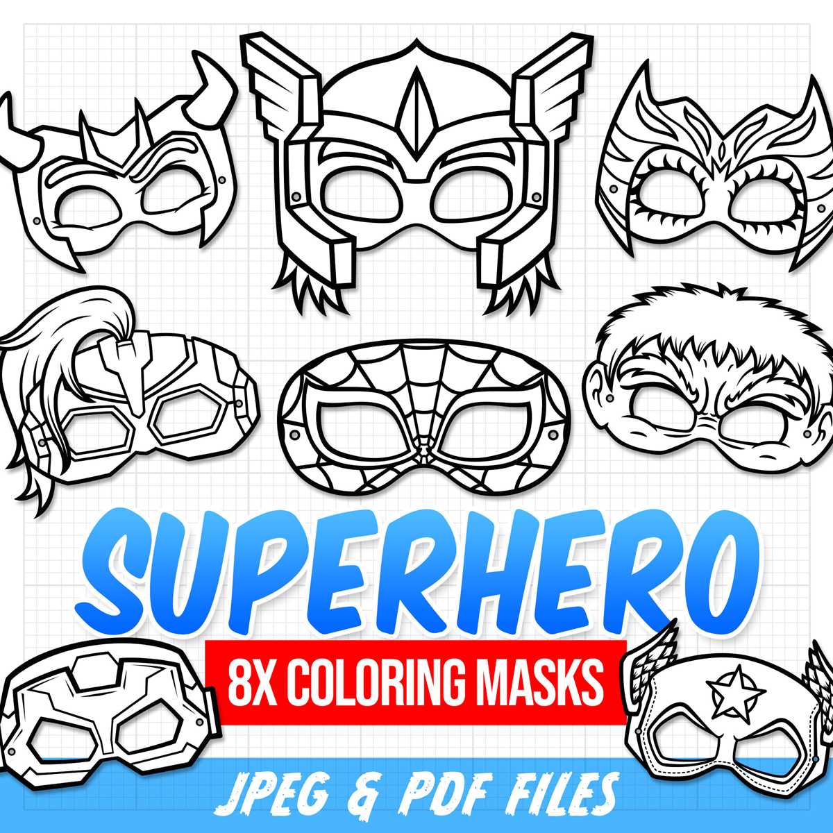 superhero masks printable