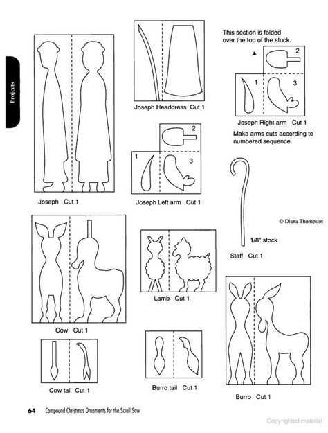 printable 3d scroll saw patterns free