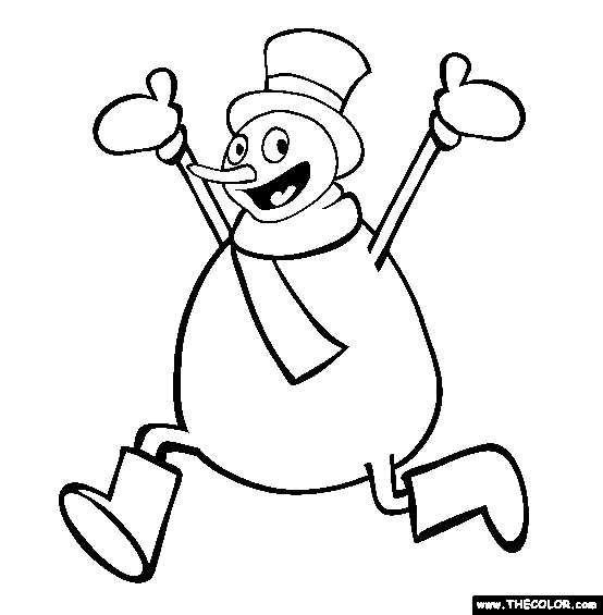 frosty the snowman coloring pages printable