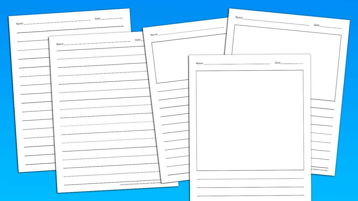 printable pretty lined paper