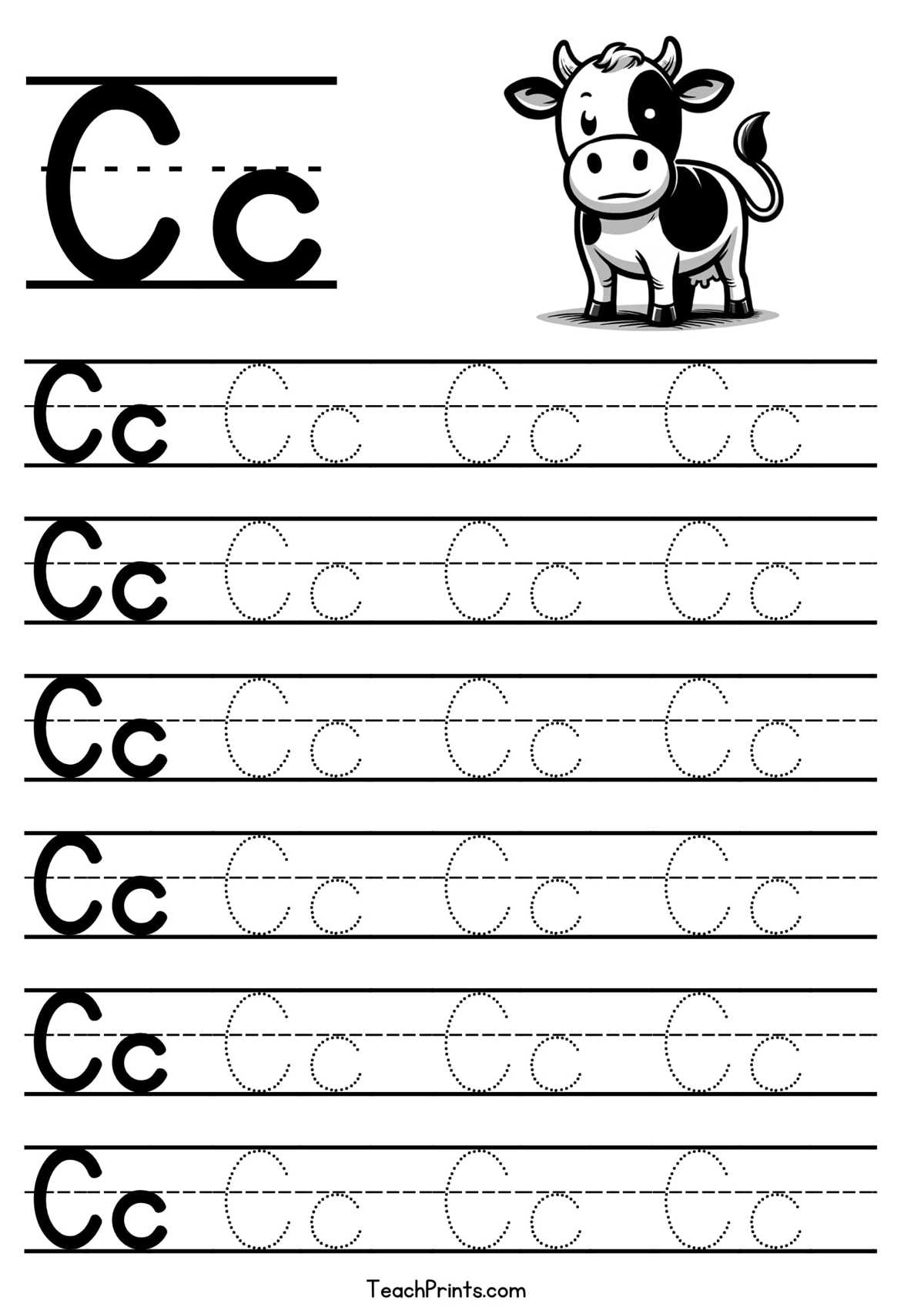 printable letter c