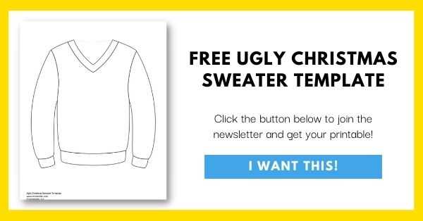 sweater printable template