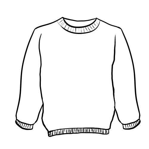 sweater template printable