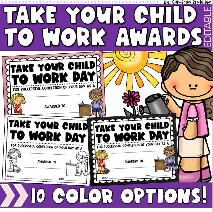 take your child to work day printables