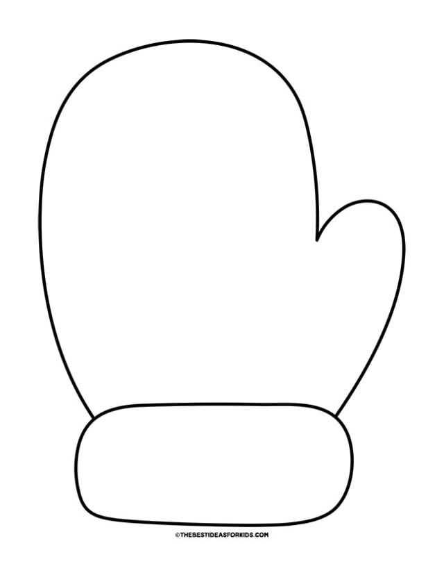 mitten template free printable