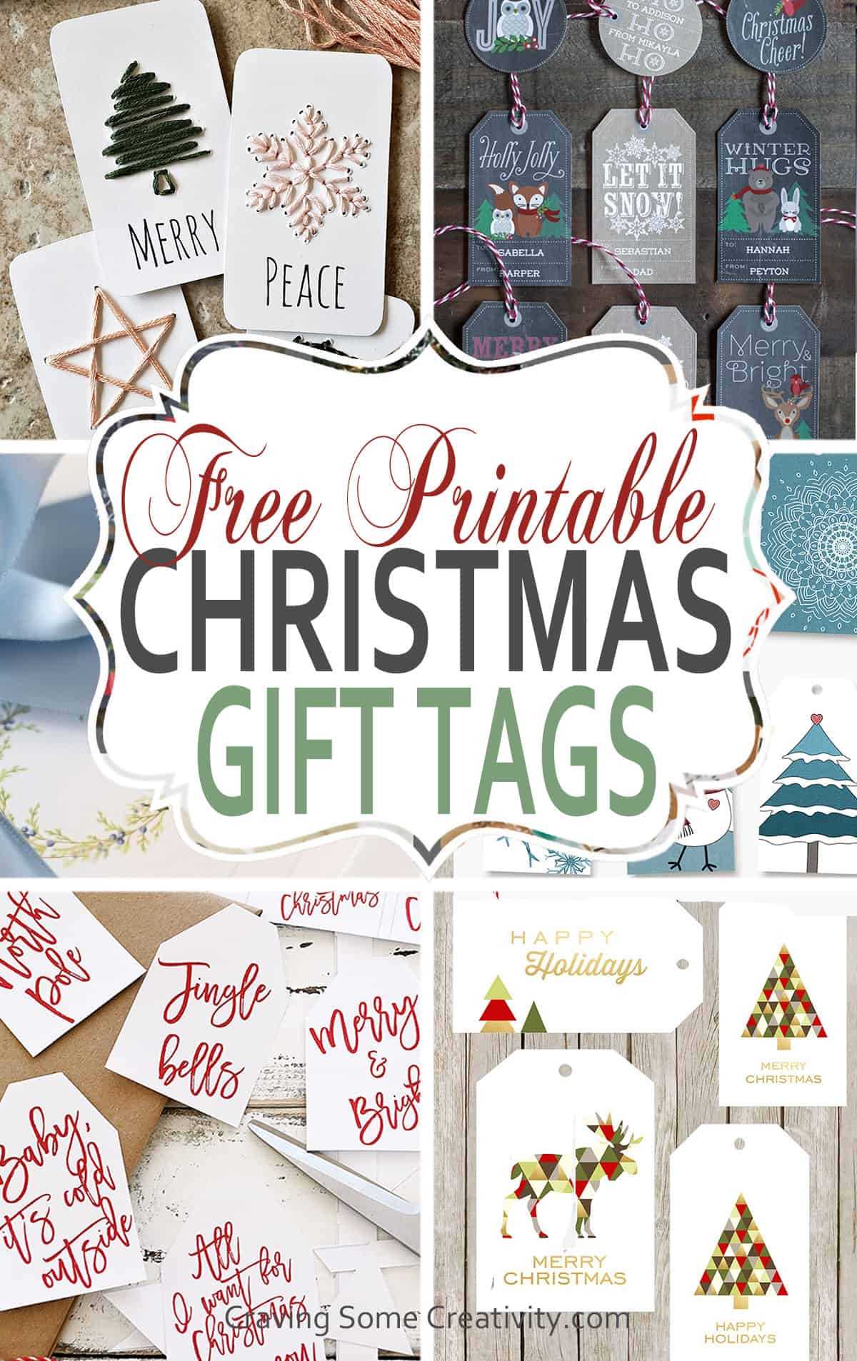 free holiday gift tags printable